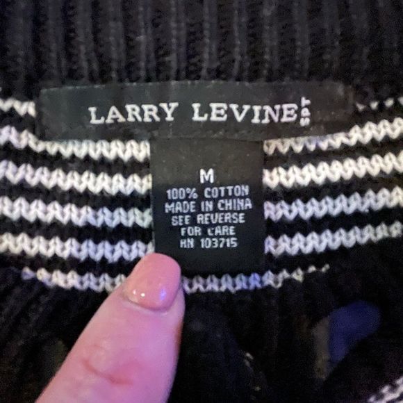 NWOT Larry Levine Short Sleeve Cardigan Sweater - Picture 7 of 7
